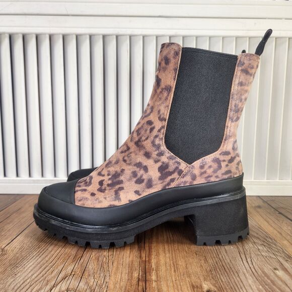 Timberland Leopard Print Heeled Boots - Picture 3 of 11